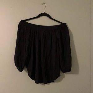 Splendid off the shoulder black top